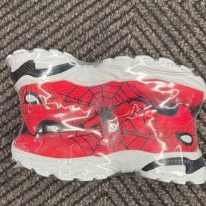 Spider-Themed Red Kids Shoes